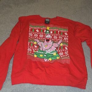 Nickelodeon Festive Red Crewneck Sweater